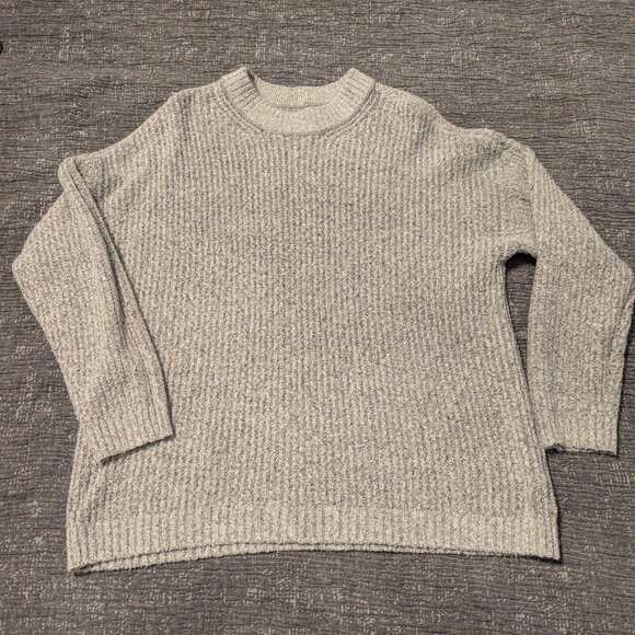American Eagle Gray Knit Oversized Sweater - Picture 1 of 2